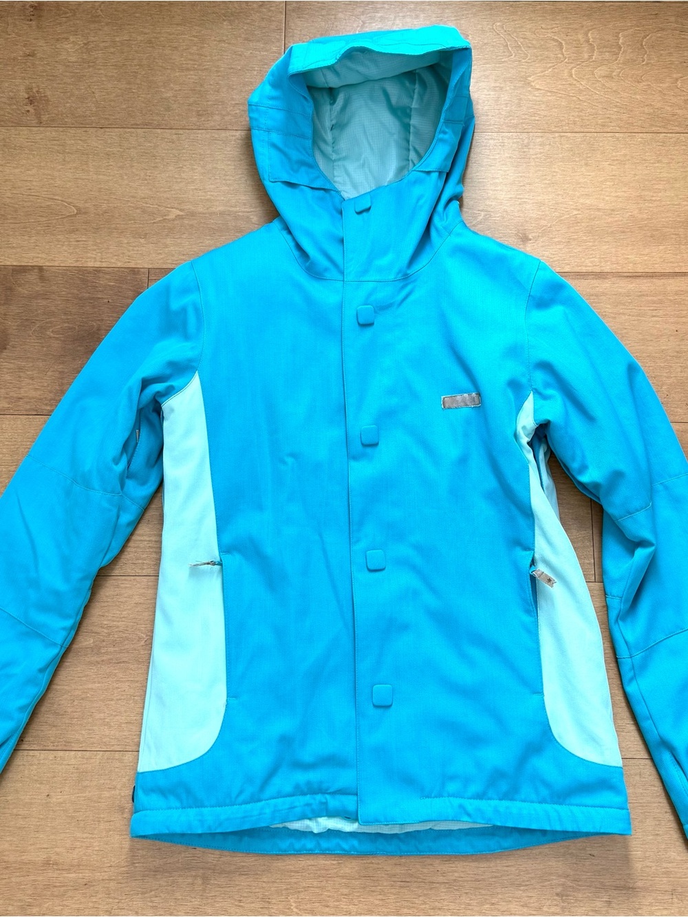 DC shoes snowboard Women's Aqua & Light Blue Hooded jacket 10K Medium